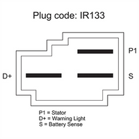 OEX Alternator 12V 72A Delco 10SI Style