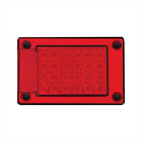 LED AUTO LAMPS Red LED Stop/Tail Lamp Insert For J3 Series Blister Pack