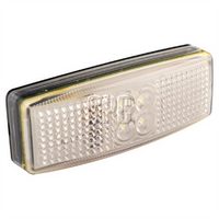 LED AUTO LAMPS Front Marker Light Clear LED 12 or 24V