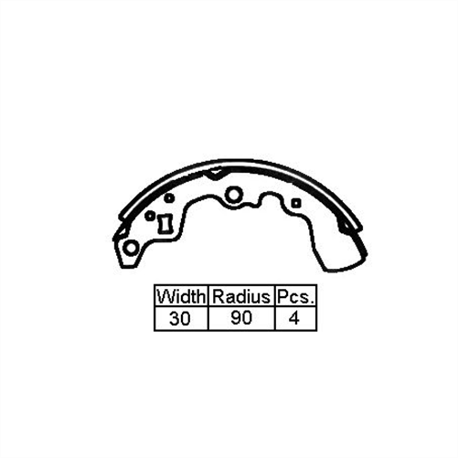 XP BRAKE SHOE SUZUKI SWIFT HOL BARINA 86- 18
