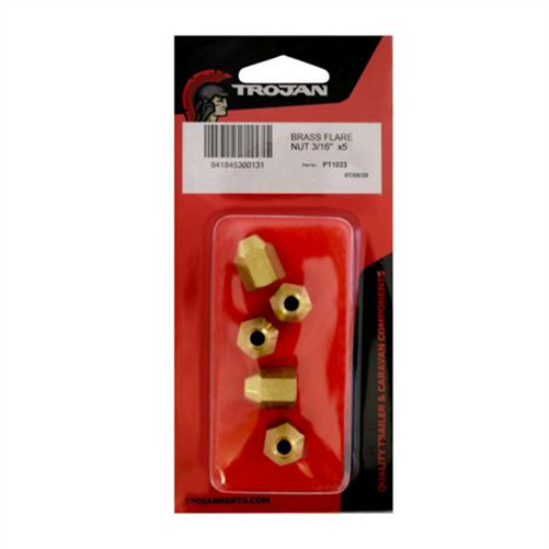 TROJAN Flare Nuts 3/16IN X 5