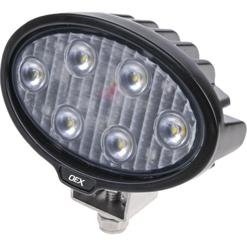 OEX Work Light Oval 6 LED. CISPR 25 rated (Check notes in details table)