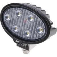 OEX Work Light Oval 6 LED. CISPR 25 rated (Check notes in details table)