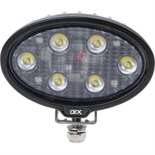 OEX Work Light Oval 6 LED. CISPR 25 rated (Check notes in details table)