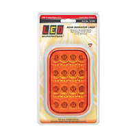 LED AUTO LAMPS INDICATOR LAMP W/AMBER LENS BLIST PACK