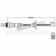 FUELMISER OXYGEN SENSOR DIRECT FIT 4 WIRE 625MM CABLE