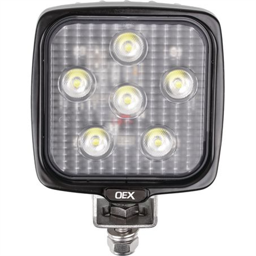OEX Work Light Square 6 LED. CISPR 25 rated (Check notes in details table)