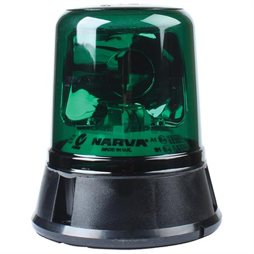 Narva Halogen Beacon Green 12 or 24V Permanent Mount
