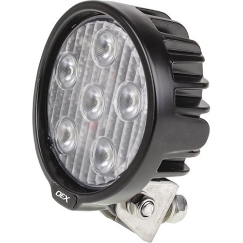 OEX Work Light Round 6 LED. CISPR 25 rated (Check notes in details table)