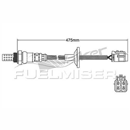 FUELMISER OXYGEN SENSOR DIRECT FIT 4 WIRE 475MM CABLE