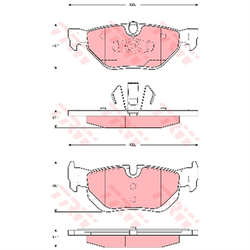 TRW Brake Pad Set (DB1858)