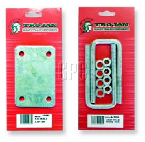 TROJAN U BOLTS M10X43 SQ X112 GALV X2