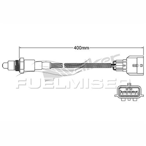 FUELMISER OXYGEN SENSOR DIRECT FIT 4 WIRE 400MM CABLE