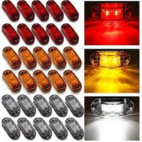 ARK LED RED/AMBER MARKER 12V/24V SET