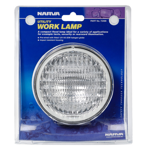 Narva Utility Work Lamp, Flood Beam, 100mm Diameter