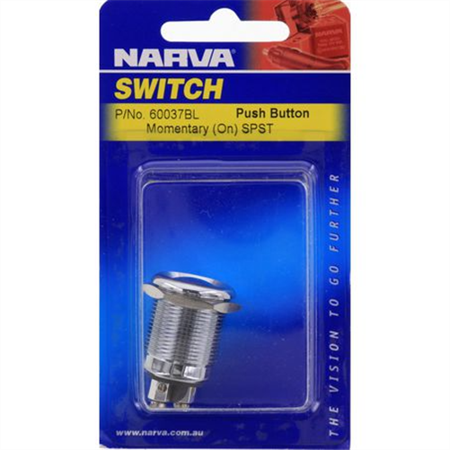 Narva Push Button Switch Momentary On SPST (Contacts Rated 20A @ 12V)