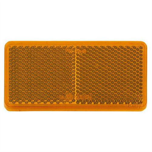 Reflector Rectangle Amber 44 x 94mm - 2 Pce 84051BL