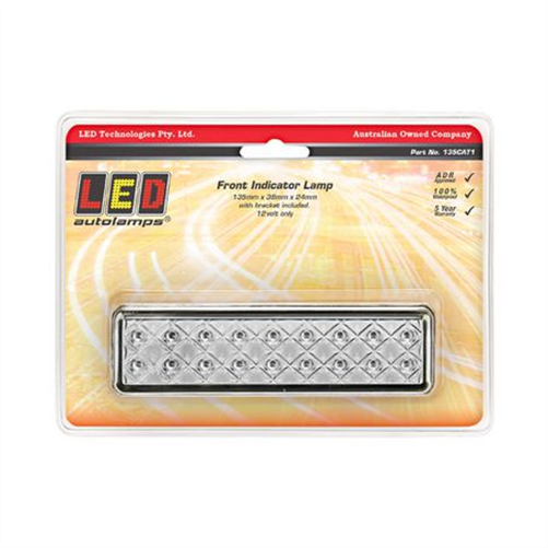 LED AUTO LAMPS LEDAUT 12V Front Direction Indicator Lamp With 18 Square LEDs Blister