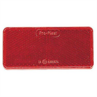 Narva Reflector Rectangle Red 44 x 94mm - 2 Pce