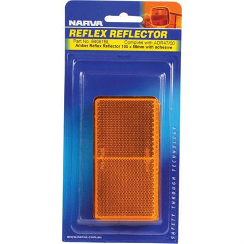 Narva Rectangle Amber 55 x 105mm - 2 Pce