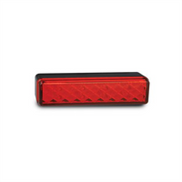LED AUTO LAMPS LEDAUT Multi Volt Stop/Tail Lamp 8 Square LEDs With Black Base