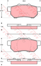 TRW Brake Pad Set (DB1163)