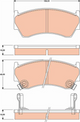 TRW Brake Pad Set (DB1210)