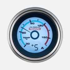 Single temperature gauge with optional current display G52-TA