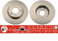 Disc Brake Rotor 289.7mm x 8.3 Min DF2813S