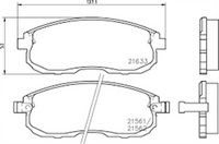 PROSELECT FRONT DISC BRAKE PADS - NISSAN MAXIMA PJ30 CERAMIC 89-95