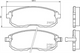 PROSELECT FRONT DISC BRAKE PADS - NISSAN MAXIMA PJ30 CERAMIC 89-95