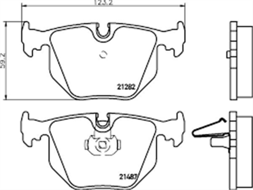 XP REAR DISC BRAKE PADS - BMW 3 SERIES E46 , X3,X5