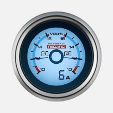 Dual voltage gauge with optional current display G52-VVA