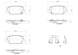 REAR DISC BRAKE PADS -  HYUNDAI SANTA FE 09- P30118N