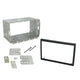Universal Double DIN 110mm Mounting Cage with Black Trim | ISO Sleeve for Head Unit Installation