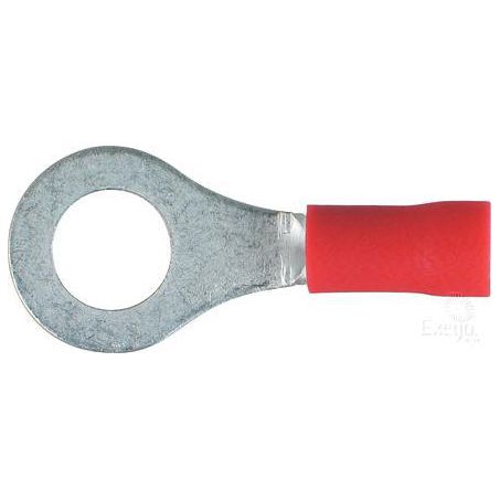 OEX Crimp Terminal Ring Red ID 6.3mm