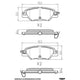 RDA REAR BRAKE PADS