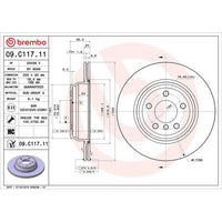 Brembo Prime UV Coated Brake Rotor - 09.C117.11