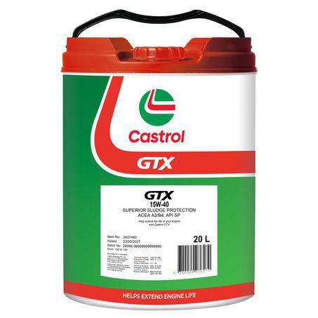 Castrol GTX 15W-40 Engine Oil 20L 3437480