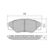 RDA PHANTOM CERAMIC BRAKE PAD SET TOYOTA HILUX RDC2057