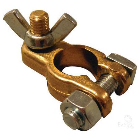 Icon Battery Terminal Marine Steel Wing Nut Clamp Type M8 Universal 1 Piece BT6S-8UNI