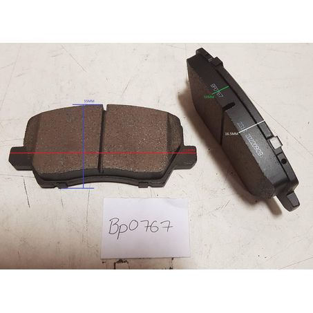 Royale Ceramic Ultra Brake Pad Set L:121.5 H:55 T:17 - BP0767