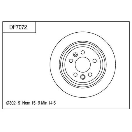 TRW Disc Brake Rotor 303mm x 14.6 Min