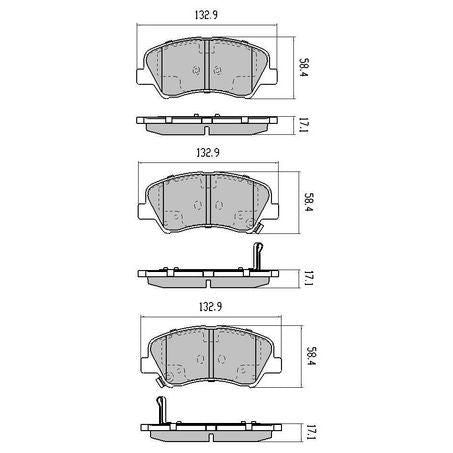 RDA PHANTOM CERAMIC BRAKE PAD SET HYUNDAI KIA CERATO RIO RDC2173