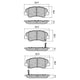 RDA PHANTOM CERAMIC BRAKE PAD SET HYUNDAI KIA CERATO RIO RDC2173