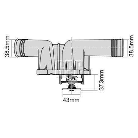 Tridon Thermostat Includes Housing & Coolant Sensor - 103 Degrees C TT467-217P