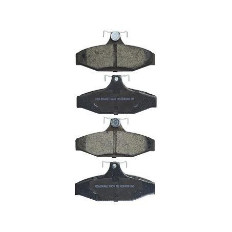 RDA GP MAX LOW METALLIC BRAKE PAD SET FORD HSV RDB1086