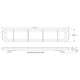 LED AUTOLAMPS LEDAUT - 10/30V Amber Emergency Light Bar Clear Lens 10 Selectable Flash Patterns LB1103ACM