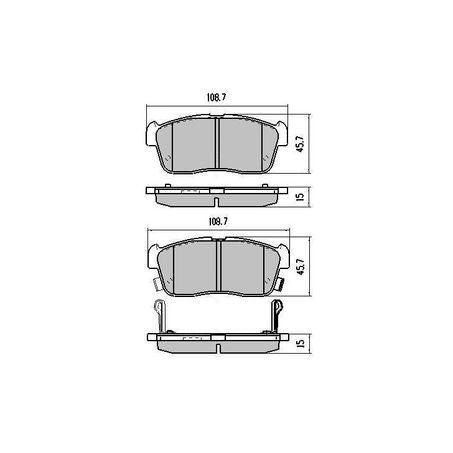 RDA PHANTOM CERAMIC BRAKE PAD SET CHEVROLET DAIHATSU SUZUKI RDC1960