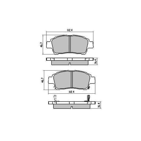 RDA PHANTOM CERAMIC BRAKE PAD SET TOYOTA ECHO NCP10R NCP12R NCP13R RDC1378